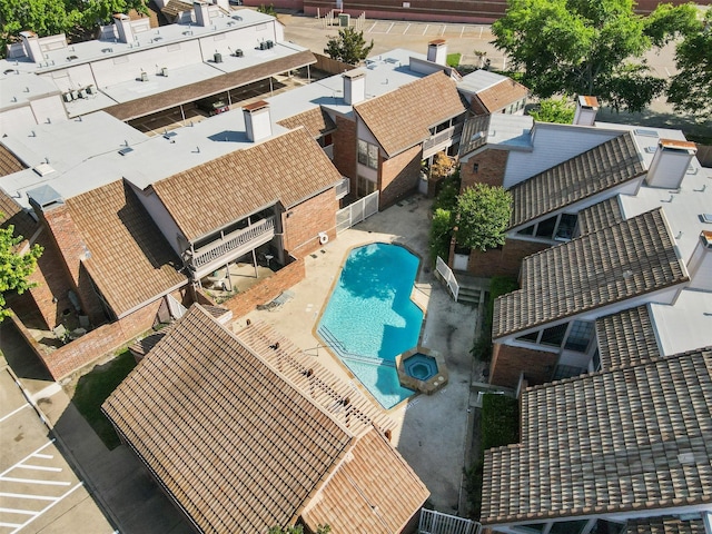 birds eye view of property