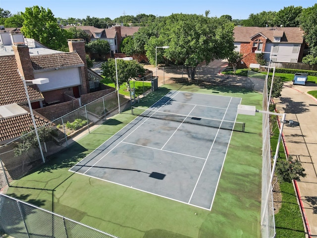 view of tennis court