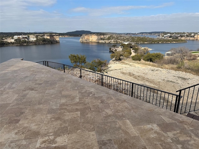 view of water feature