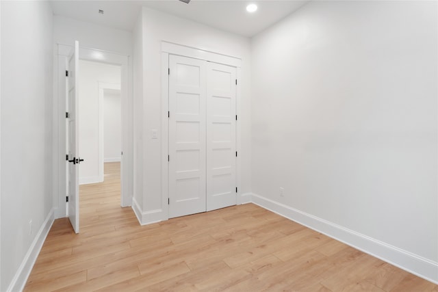 interior space featuring light hardwood / wood-style flooring