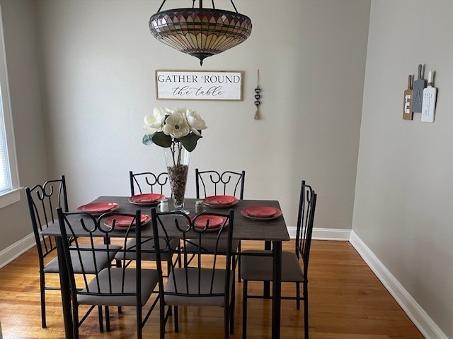 dining room featuring hardwood / wood-style floors