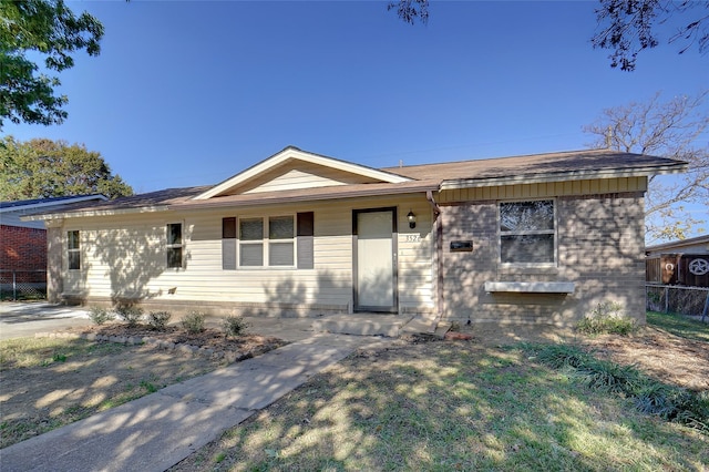 view of ranch-style house