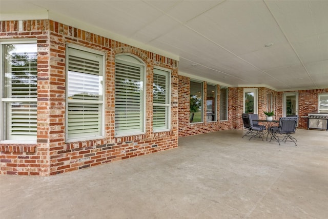 view of patio / terrace featuring area for grilling