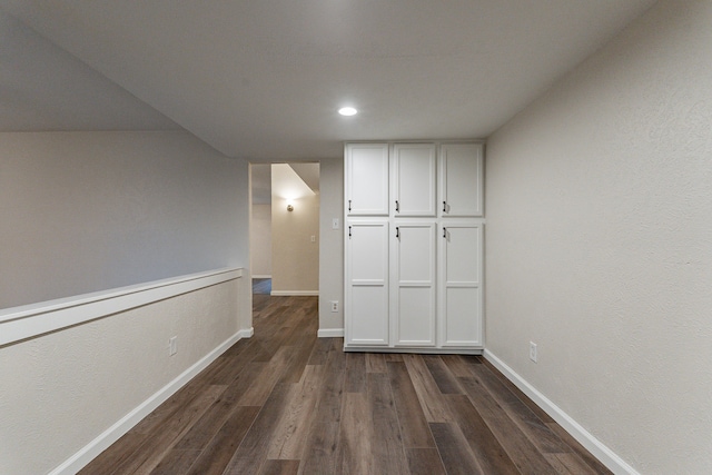 interior space featuring dark hardwood / wood-style flooring