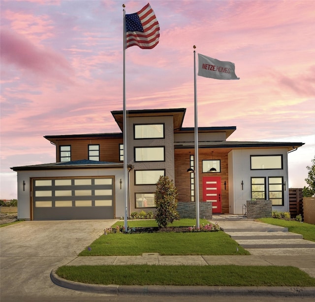 3603 Sky Ridge Ln, Melissa, TX 75454 - modern home with concrete driveway and a front yard