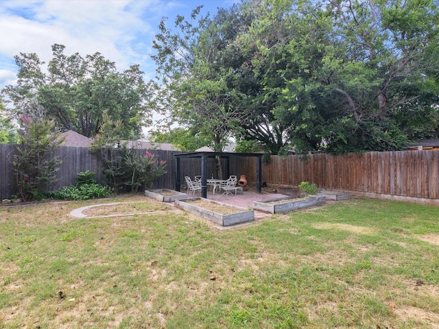 view of yard featuring a gazebo