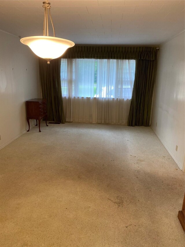 view of carpeted empty room