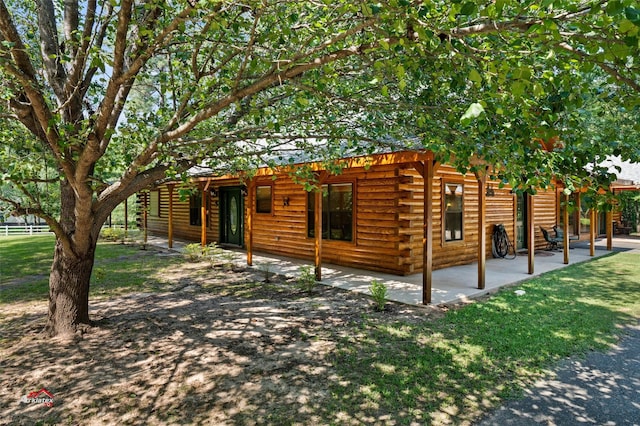 exterior space with a patio