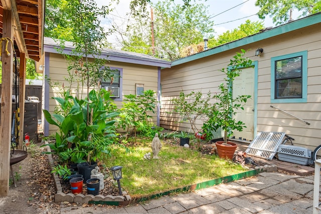 view of yard with a patio