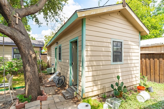 3912 Valentine St, Fort Worth, TX 76107 - view of property exterior featuring an outbuilding and fence