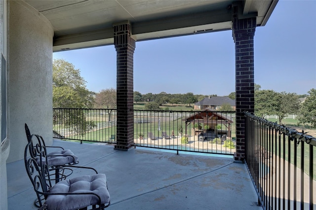 view of balcony