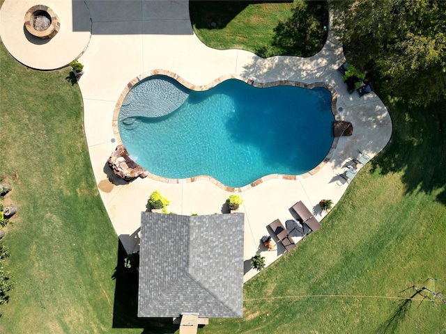 birds eye view of property