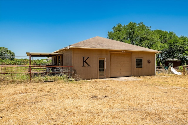 view of outdoor structure