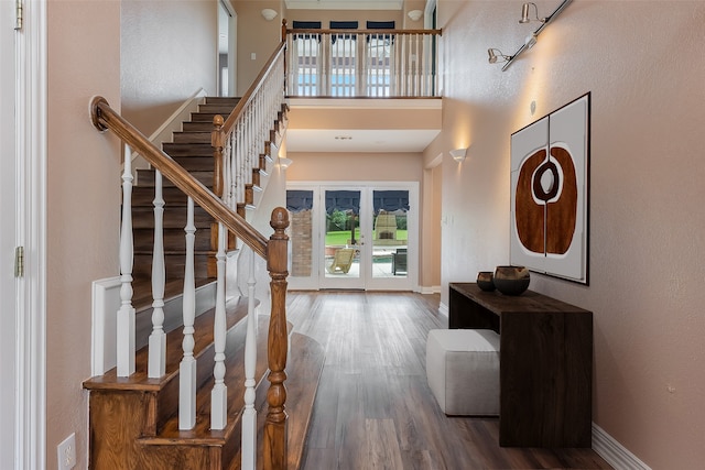 entryway featuring wood-type flooring