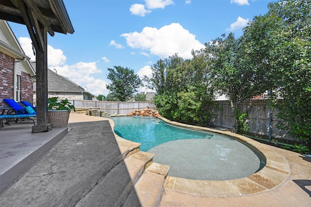 view of pool with a patio area