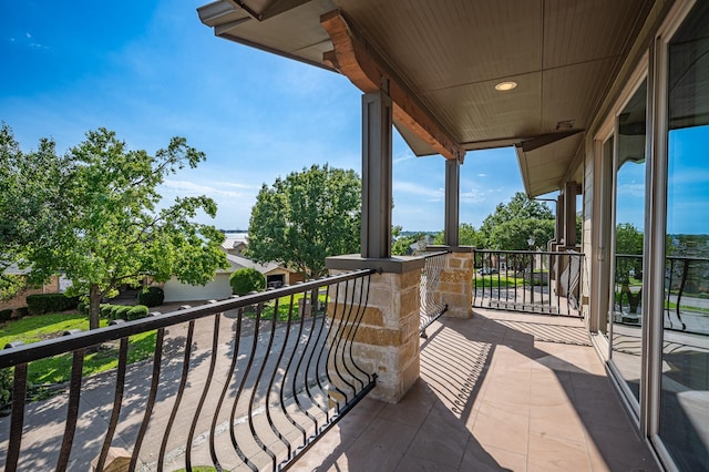 view of balcony