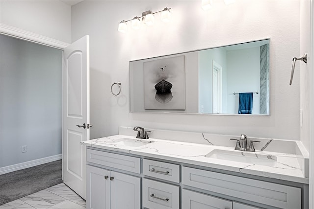 bathroom featuring vanity