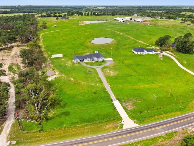 bird's eye view featuring a rural view