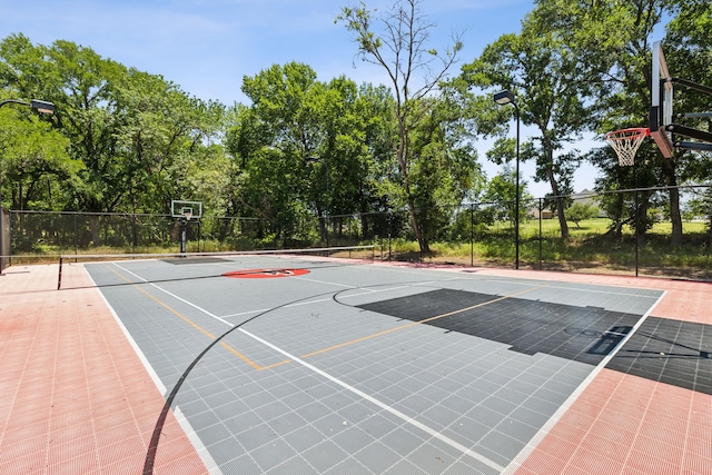 view of basketball court