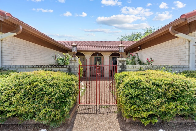 view of entrance to property