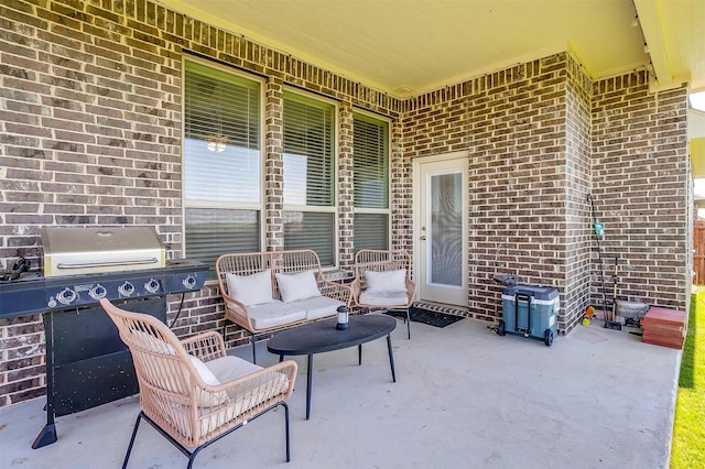 view of patio / terrace featuring outdoor lounge area