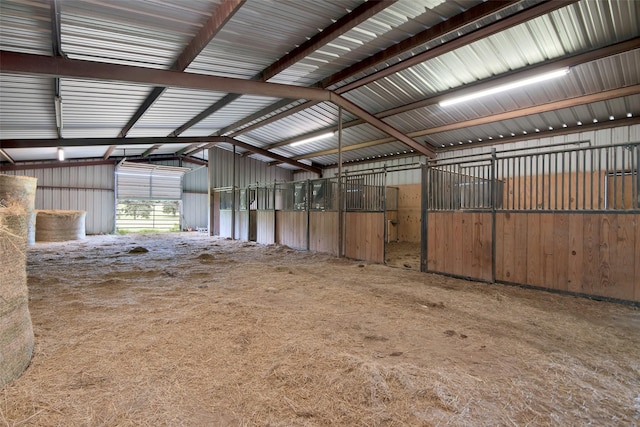 view of horse barn