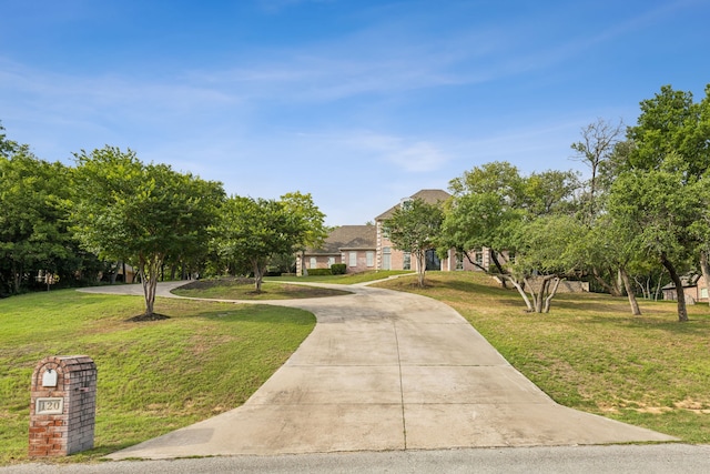 view of community with a lawn