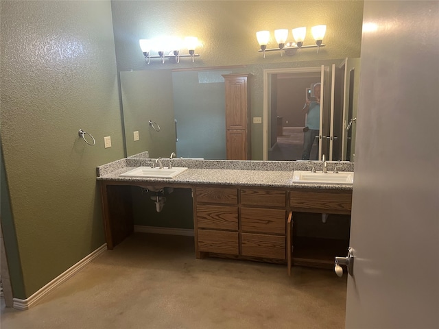 bathroom with vanity