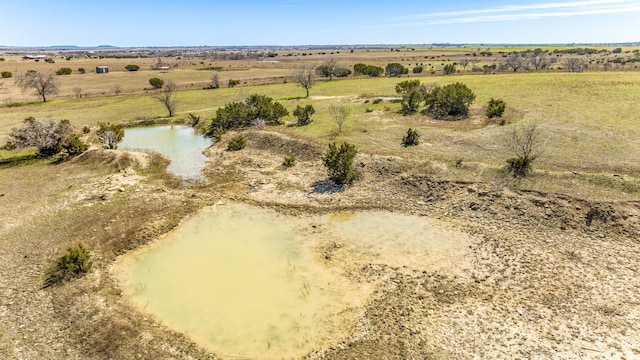 bird's eye view with a rural view