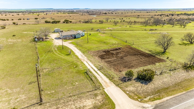 bird's eye view featuring a rural view