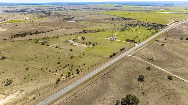 drone / aerial view featuring a rural view