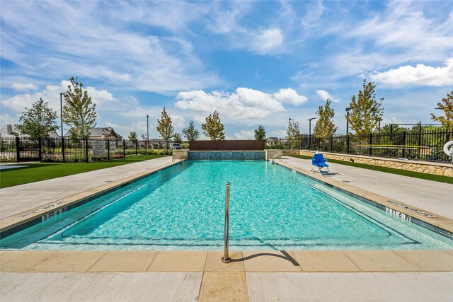 view of pool with a patio