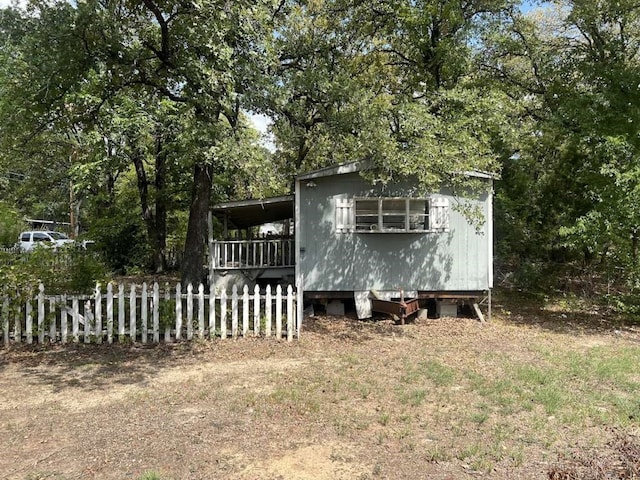 view of front of home