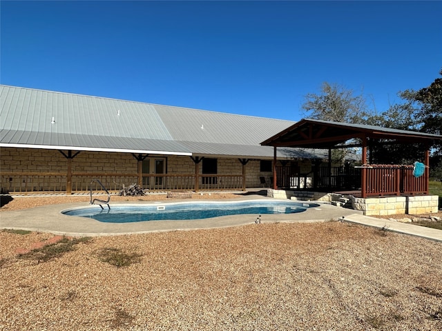 view of pool