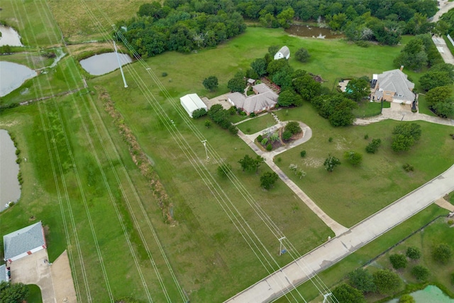 12228 Saddle Club Dr, Forney, TX 75126 - birds eye view of property featuring a rural view