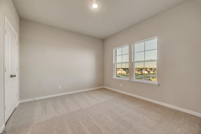 view of carpeted empty room