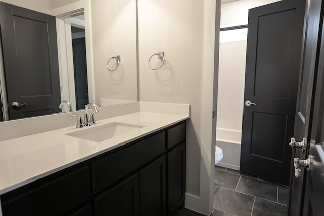 bathroom featuring vanity and tile patterned floors