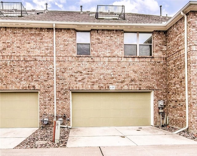 view of home's exterior with a garage