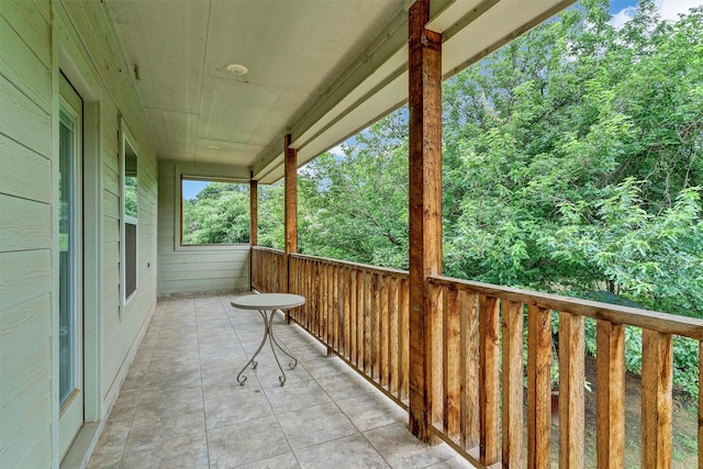 view of balcony