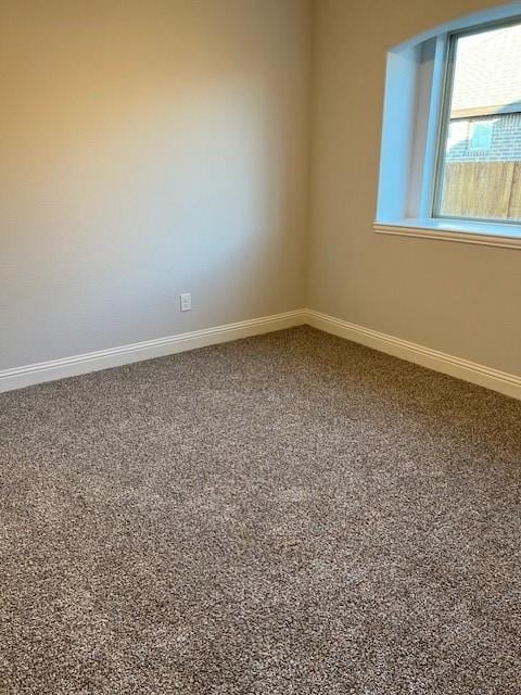 unfurnished room featuring carpet