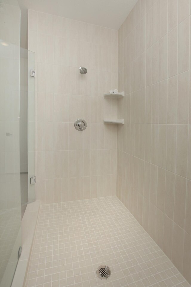 full bath featuring a shower stall