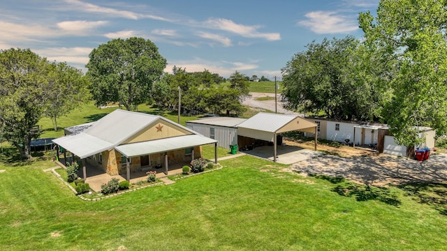 birds eye view of property