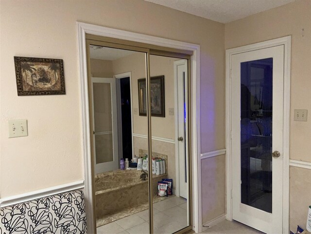 bathroom featuring tile patterned floors