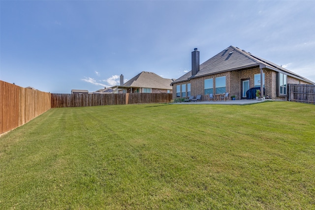 view of yard with a patio