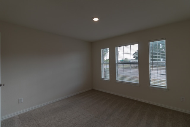 view of carpeted empty room