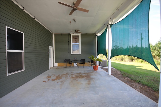 968 Mounce Rd, Grand Cane, LA 71032 - view of patio featuring ceiling fan
