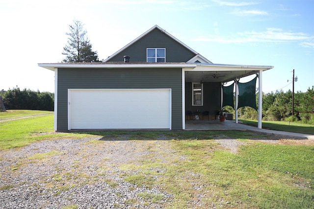 968 Mounce Rd, Grand Cane, LA 71032 - view of front of property with a garage and a front yard