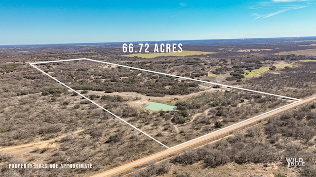 drone / aerial view featuring a rural view