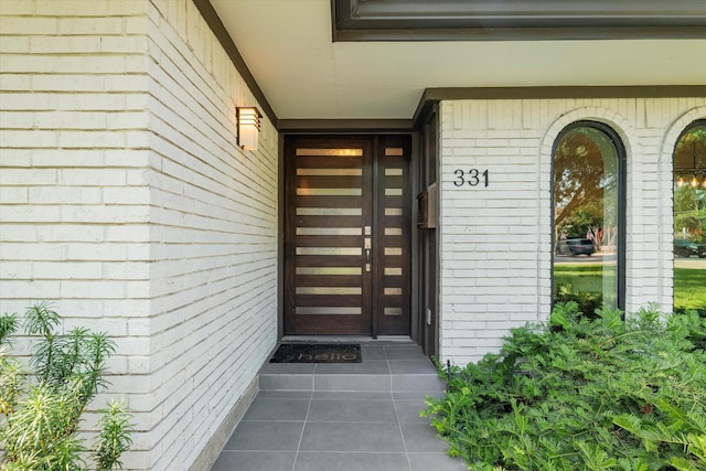 view of entrance to property