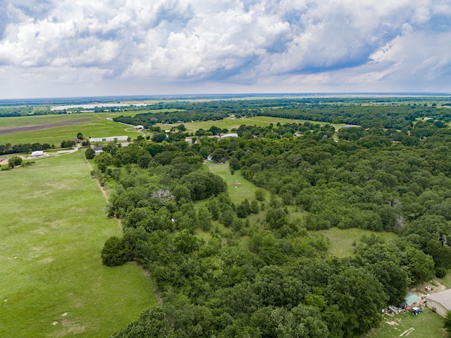 bird's eye view with a rural view